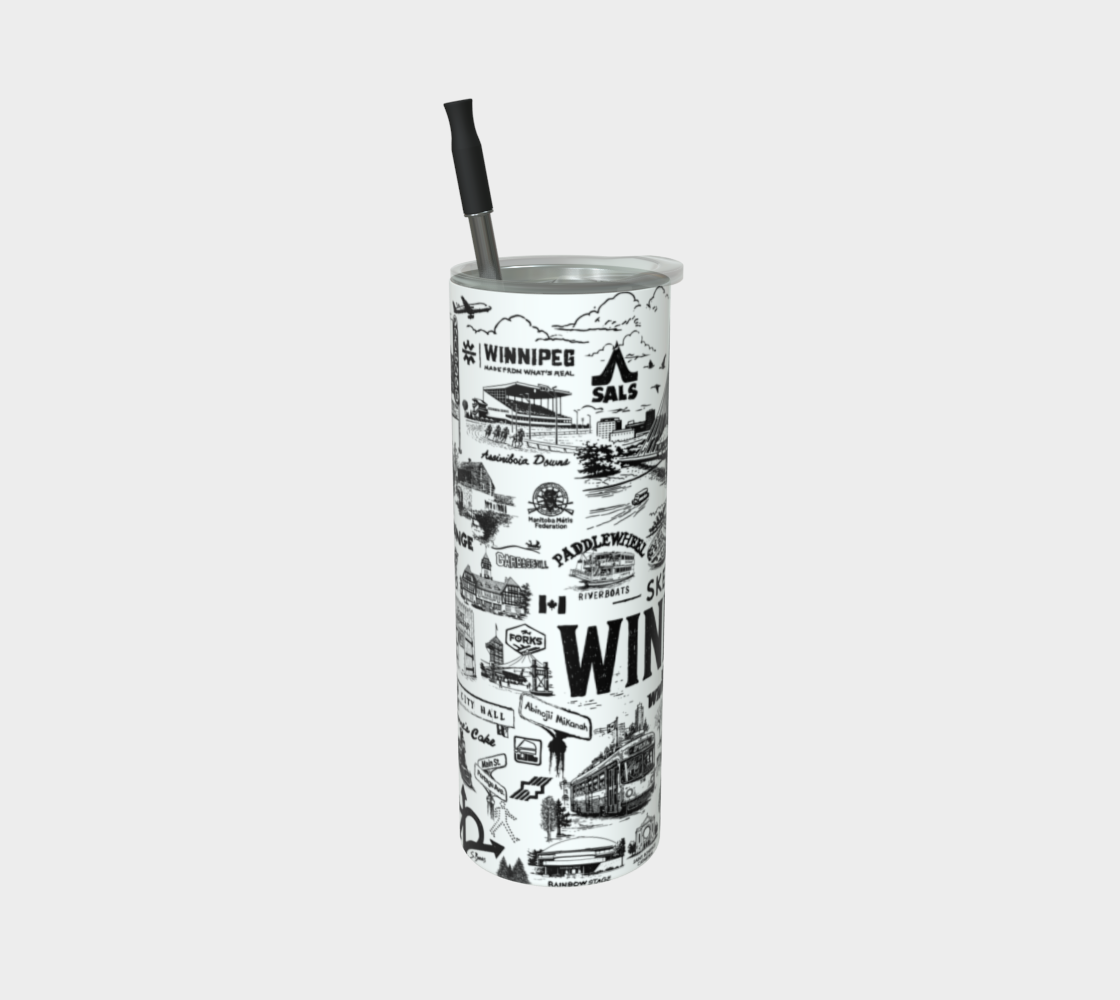 Sketchy Winnipeg Tumbler - BLACK