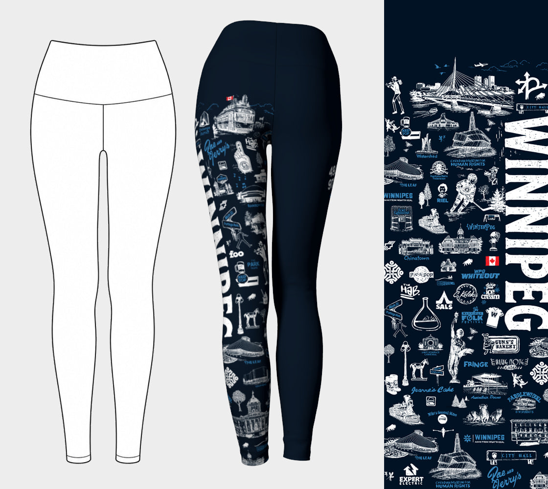 SKETCHY Winnipeg Performance Leggings