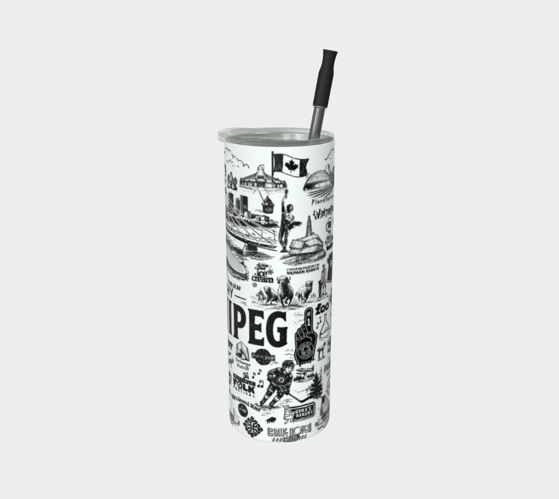 Sketchy Winnipeg Tumbler - BLACK