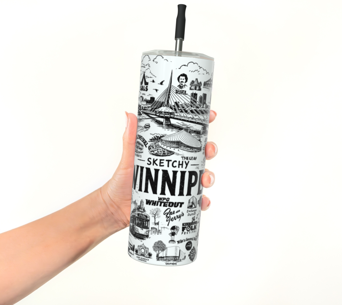 Sketchy Winnipeg Tumbler - BLACK