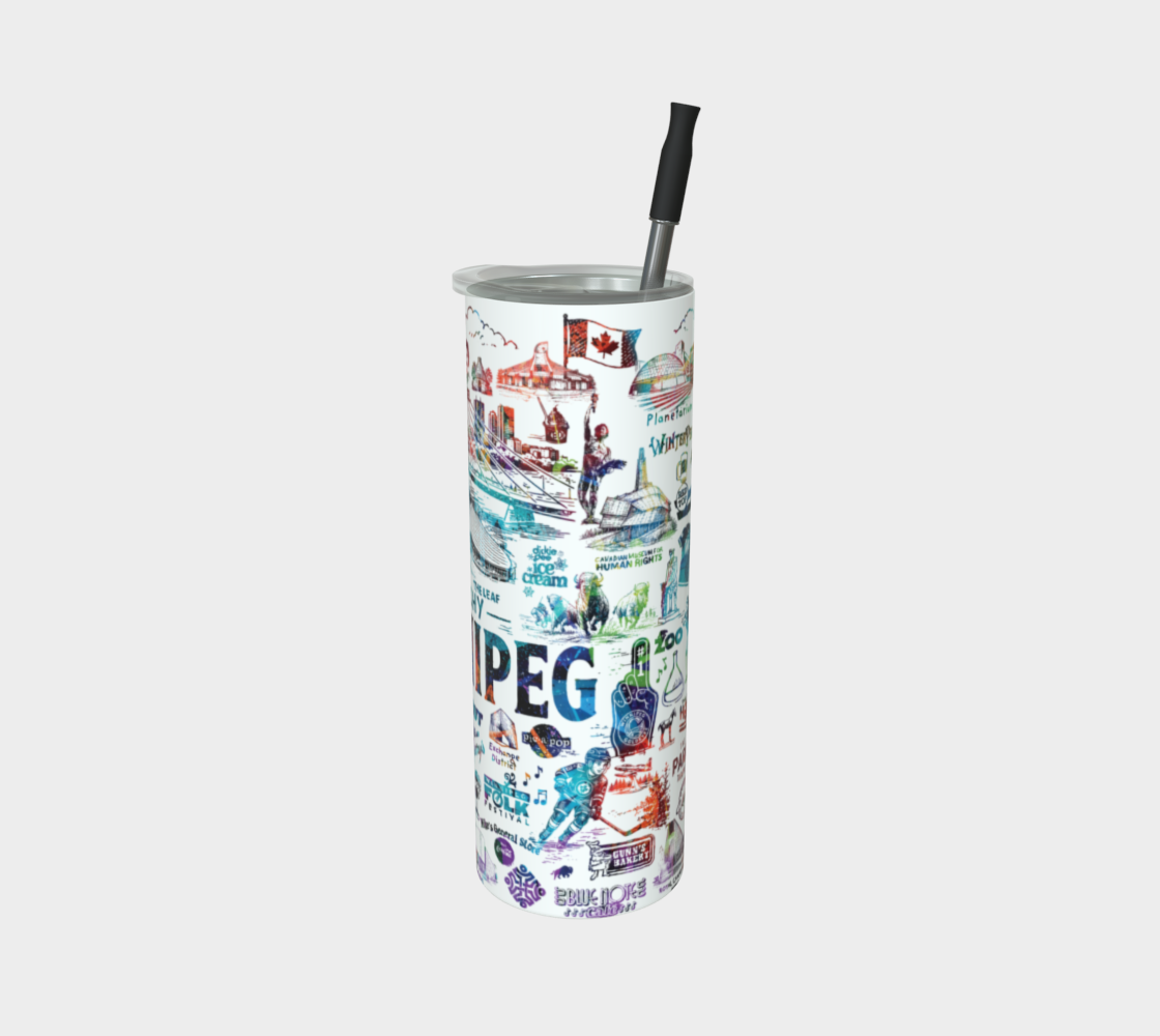 Sketchy Winnipeg Tumbler - COLOUR