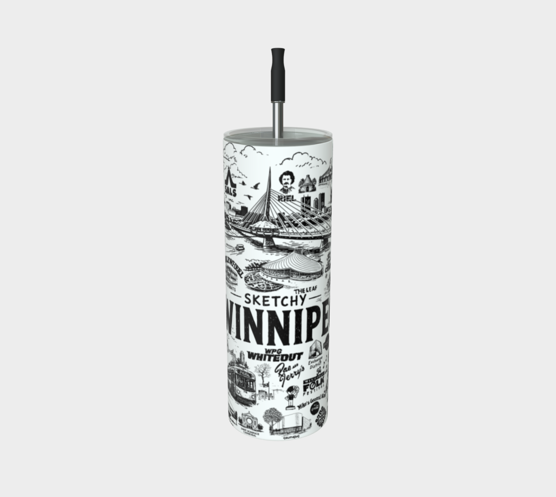 Sketchy Winnipeg Tumbler - BLACK