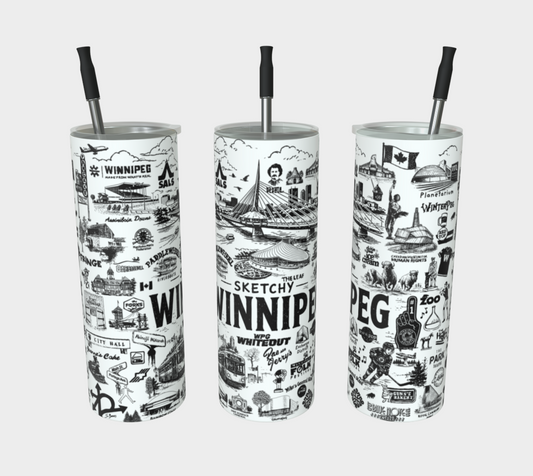 Sketchy Winnipeg Tumbler - BLACK