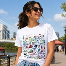 Load image into Gallery viewer, Sketchy Winnipeg White Tshirt — COMING SOON!