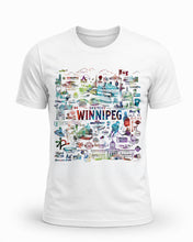 Load image into Gallery viewer, Sketchy Winnipeg White Tshirt — COMING SOON!