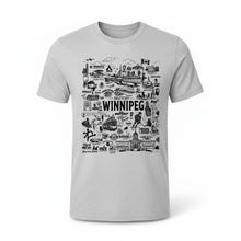 Load image into Gallery viewer, Sketchy Winnipeg Tshirt - Heather Grey
