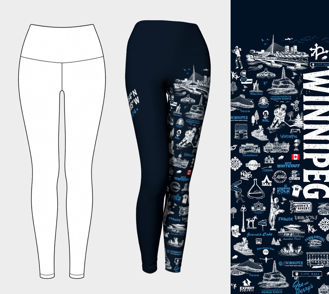 SKETCHY Winnipeg Performance Leggings