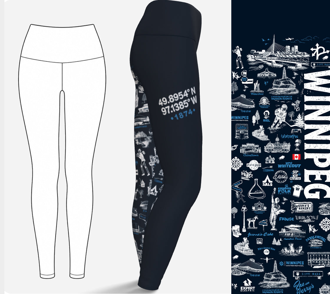 SKETCHY Winnipeg Performance Leggings