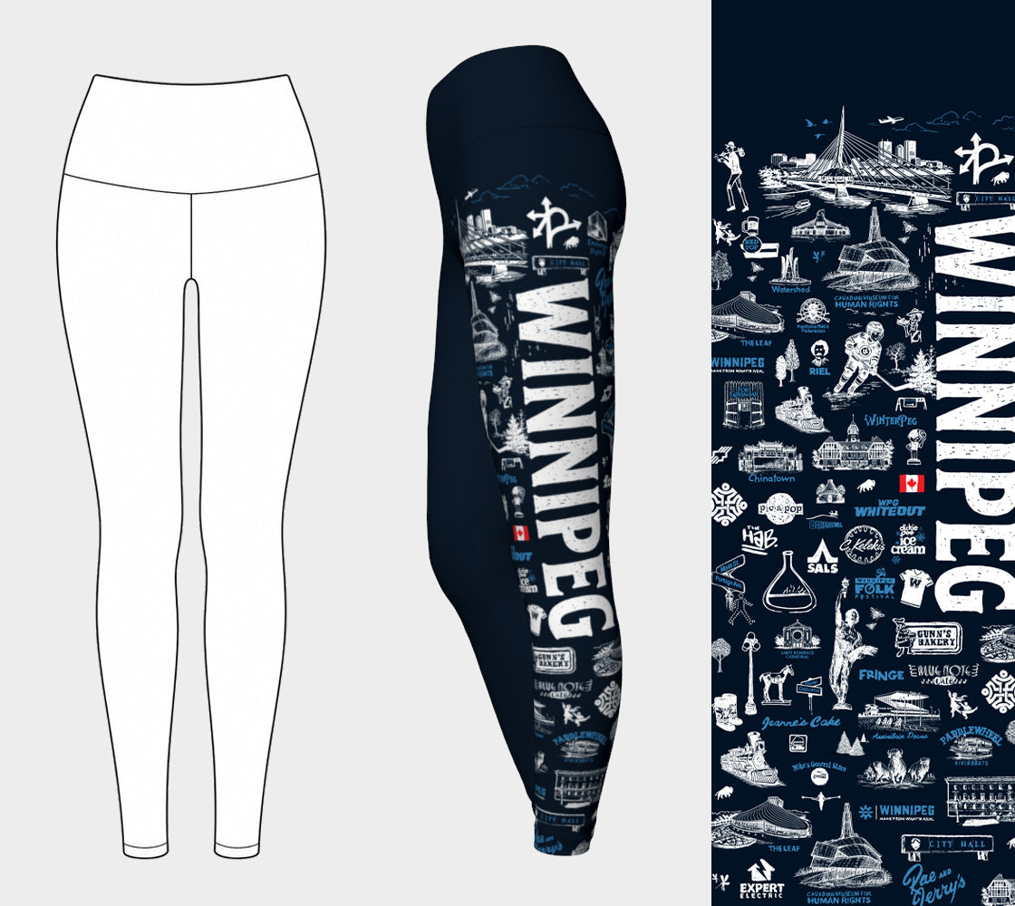 SKETCHY Winnipeg Performance Leggings