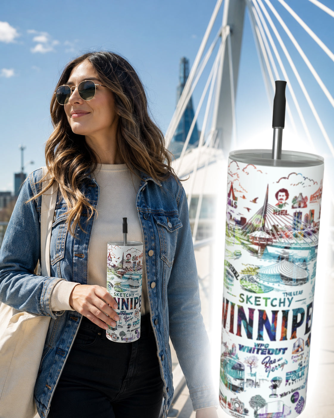 Sketchy Winnipeg Tumbler - COLOUR