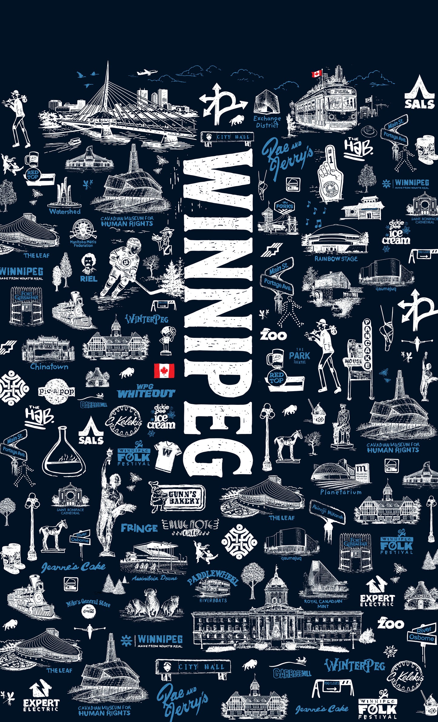 SKETCHY Winnipeg Performance Leggings