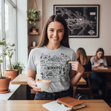 Load image into Gallery viewer, Sketchy Winnipeg Tshirt - Heather Grey