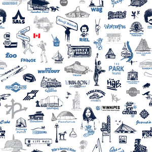 SKETCHY WINNIPEG - New cotton fabric