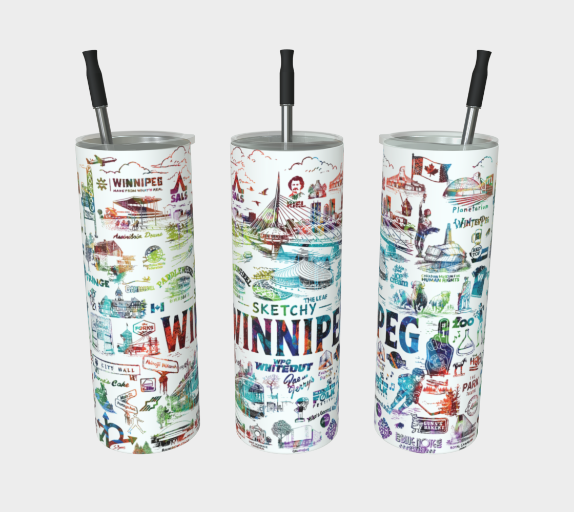 Sketchy Winnipeg Tumbler - COLOUR